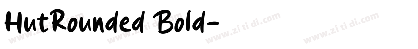 HutRounded Bold字体转换